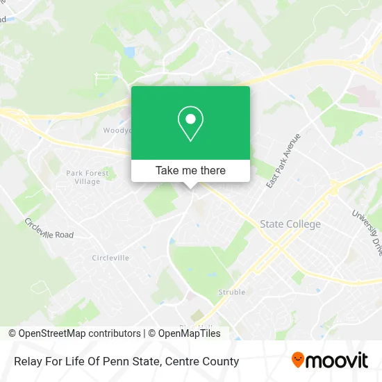 Relay For Life Of Penn State map