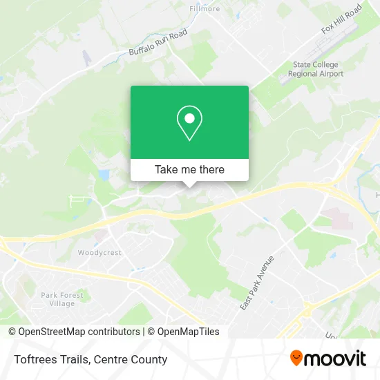 Toftrees Trails map