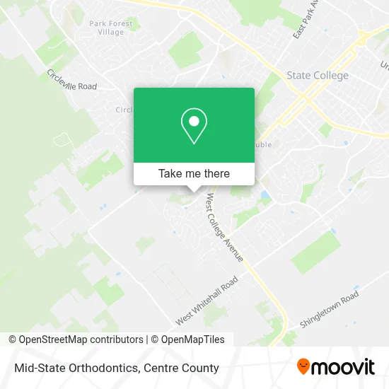 Mid-State Orthodontics map