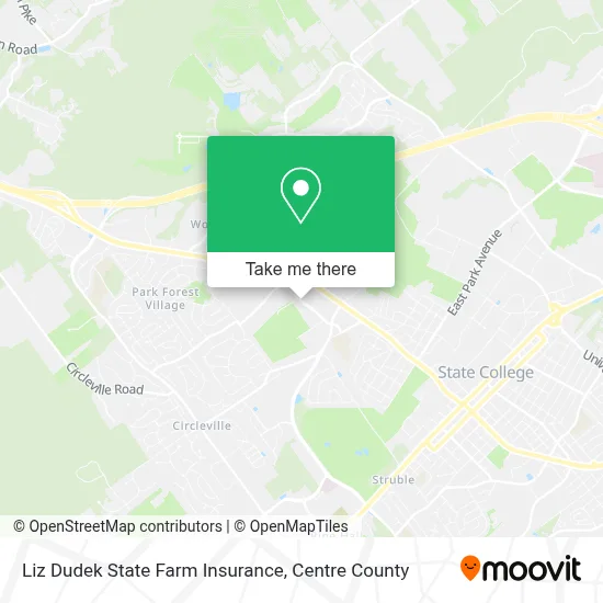 Liz Dudek State Farm Insurance map