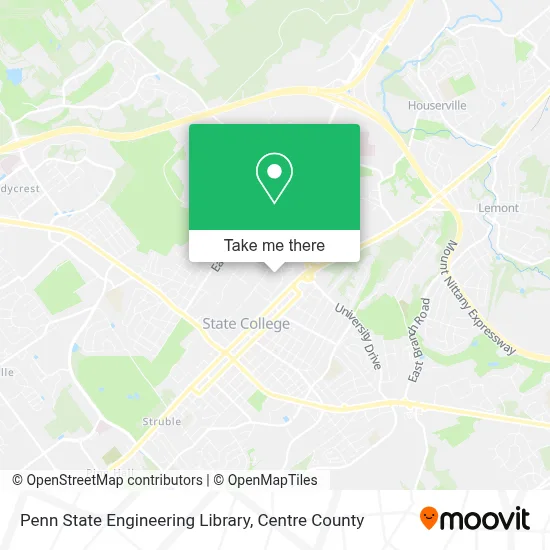 Penn State Engineering Library map
