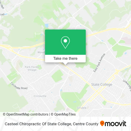 Casteel Chiropractic Of State College map