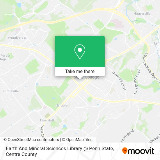 Earth And Mineral Sciences Library @ Penn State map