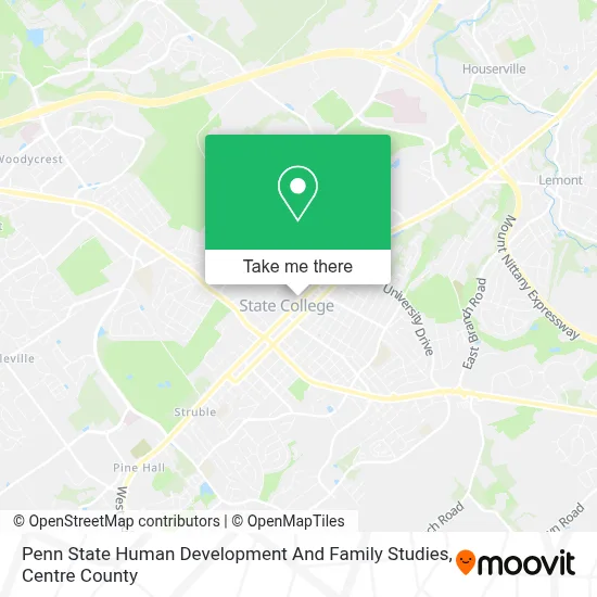 Penn State Human Development And Family Studies map