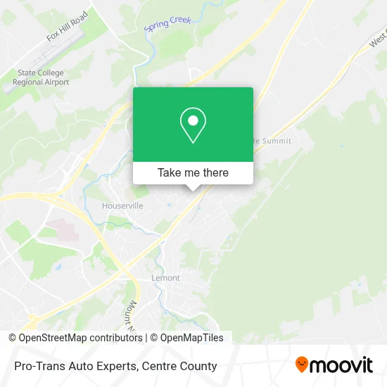 Pro-Trans Auto Experts map