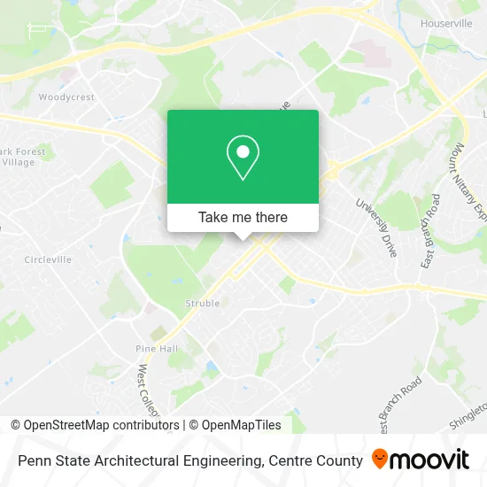 Penn State Architectural Engineering map