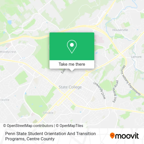 Penn State Student Orientation And Transition Programs map