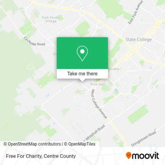 Free For Charity map