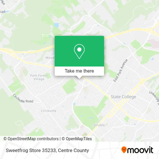 Sweetfrog Store 35233 map