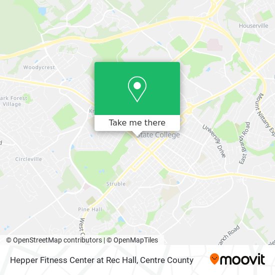 Hepper Fitness Center at Rec Hall map