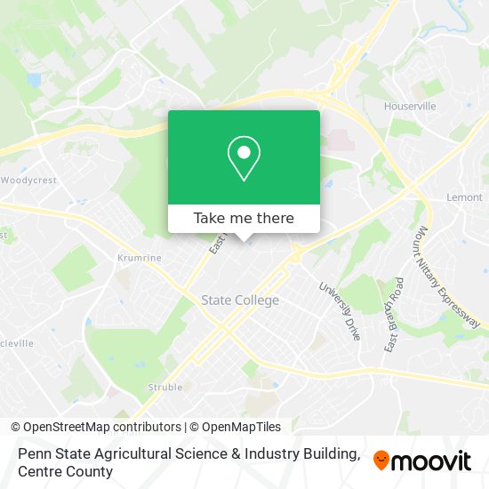 Penn State Agricultural Science & Industry Building map