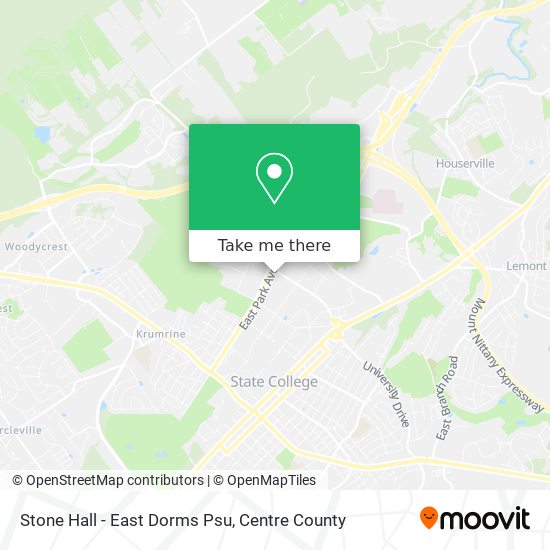 Mapa de Stone Hall - East Dorms Psu