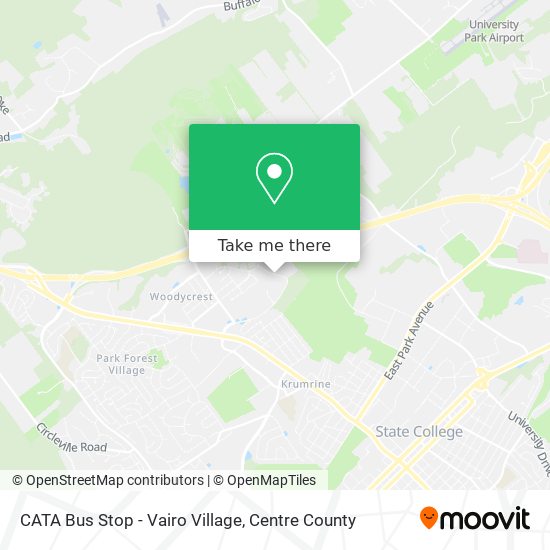 CATA Bus Stop - Vairo Village map