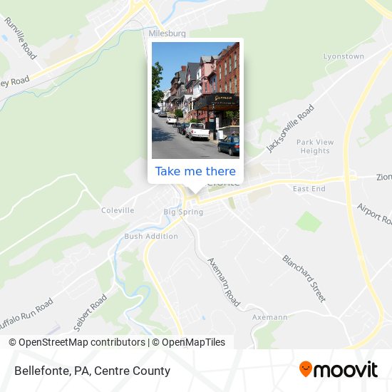Bellefonte, PA map