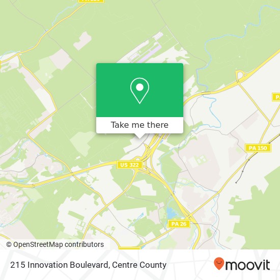 Mapa de 215 Innovation Boulevard