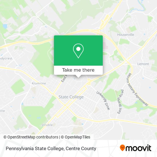 Pennsylvania State College map