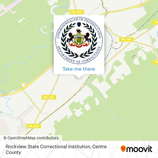 Rockview State Correctional Institution map