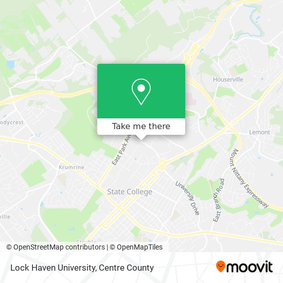 Lock Haven University map