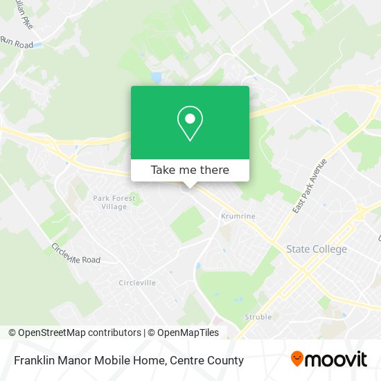 Franklin Manor Mobile Home map