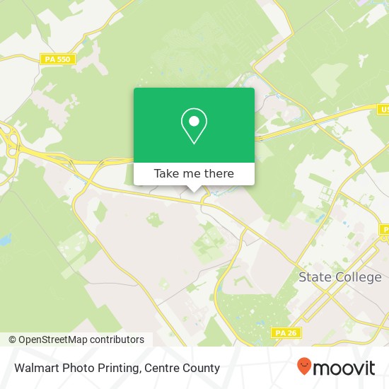 Walmart Photo Printing map