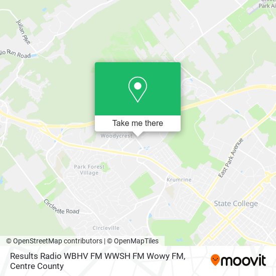 Results Radio WBHV FM WWSH FM Wowy FM map