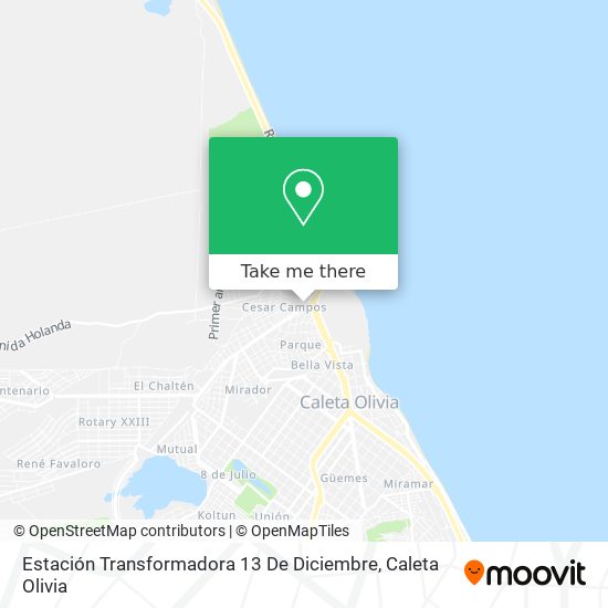 Estación Transformadora 13 De Diciembre map