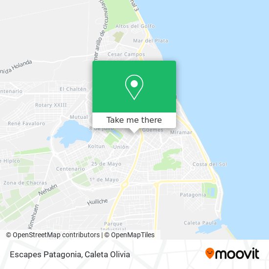 Escapes Patagonia map
