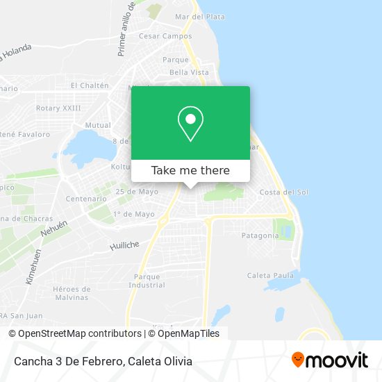Cancha 3 De Febrero map