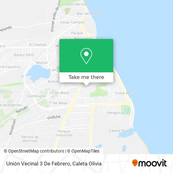 Unión Vecinal 3 De Febrero map