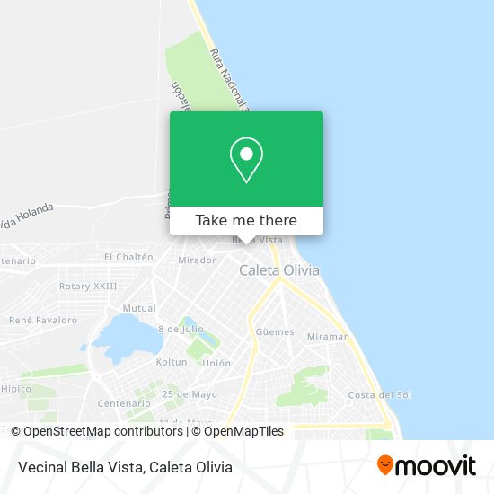 Vecinal Bella Vista map