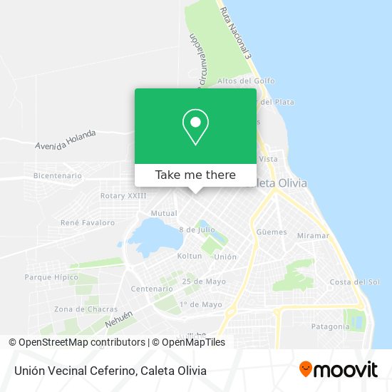 Mapa de Unión Vecinal Ceferino