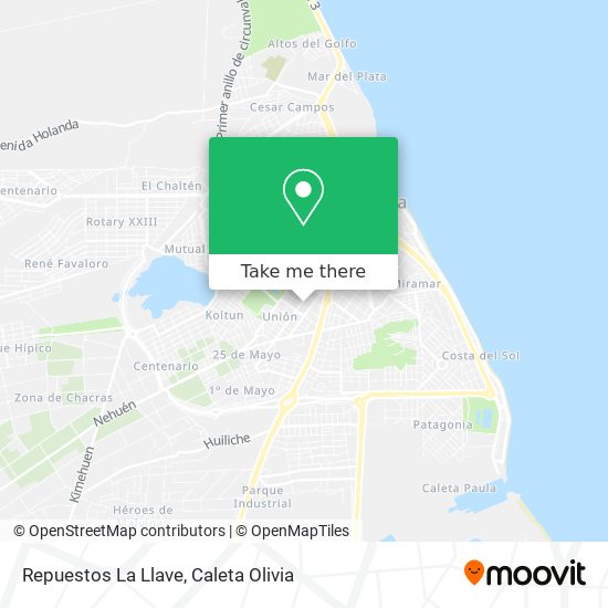 Repuestos La Llave map