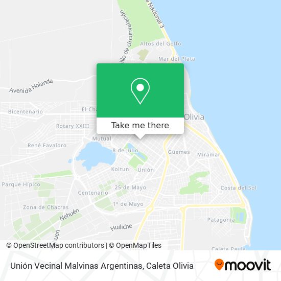 Unión Vecinal Malvinas Argentinas map