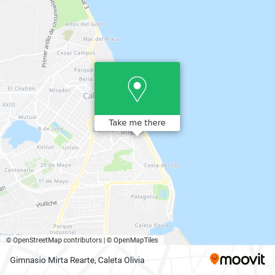 Gimnasio Mirta Rearte map