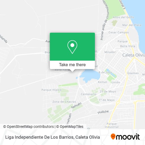 Liga Independiente De Los Barrios map