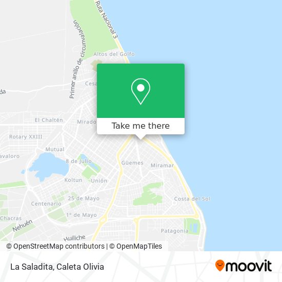 Mapa de La Saladita