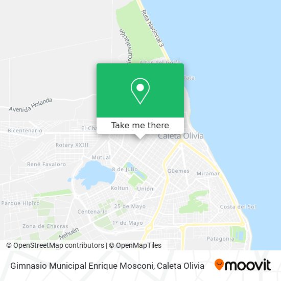 Gimnasio Municipal Enrique Mosconi map