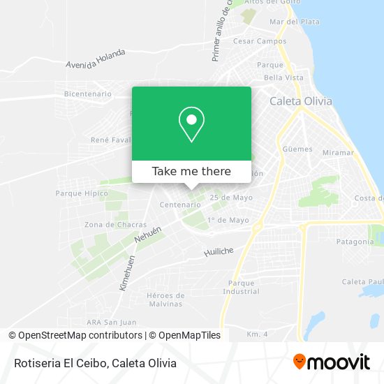 Mapa de Rotiseria El Ceibo