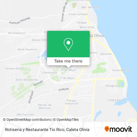 Mapa de Rotiseria y Restaurante Tio Rico