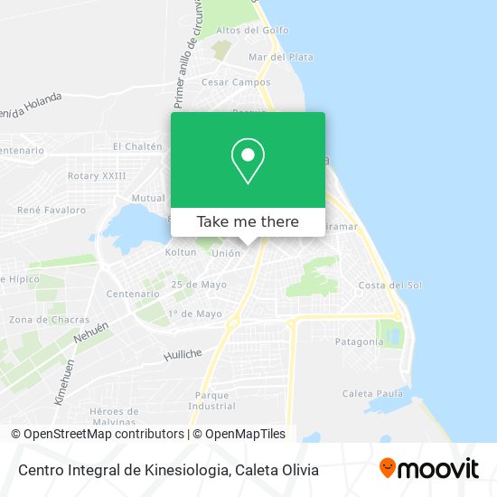Centro Integral de Kinesiologia map