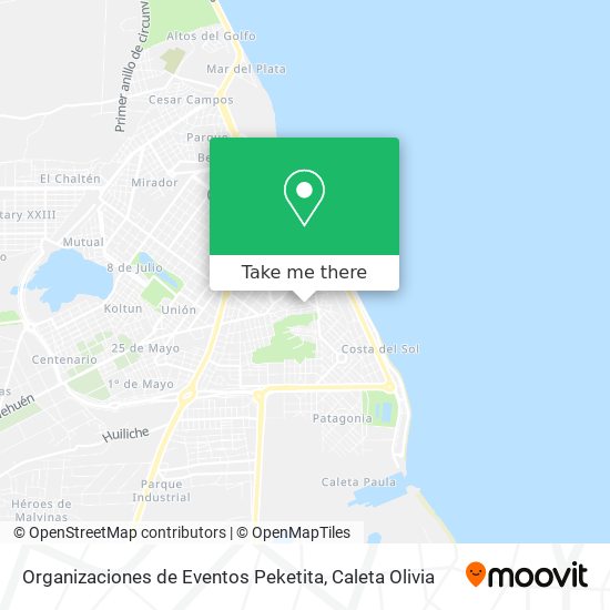 Organizaciones de Eventos Peketita map