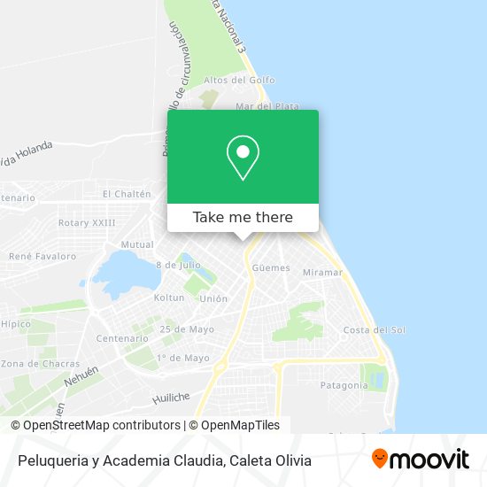 Mapa de Peluqueria y Academia Claudia