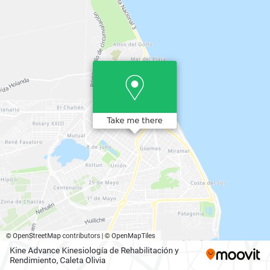 Mapa de Kine Advance Kinesiología de Rehabilitación y Rendimiento