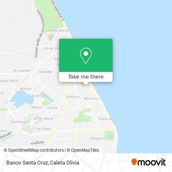 Banco Santa Cruz map