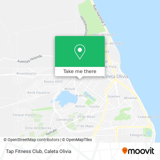 Tap Fitness Club map