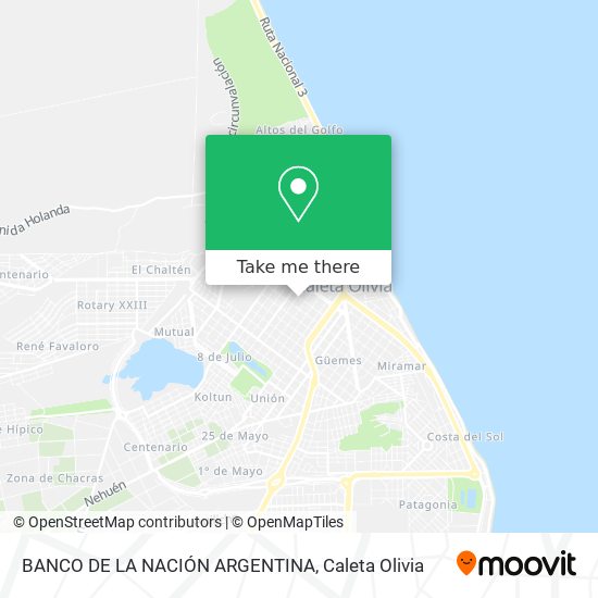 Mapa de BANCO DE LA NACIÓN ARGENTINA