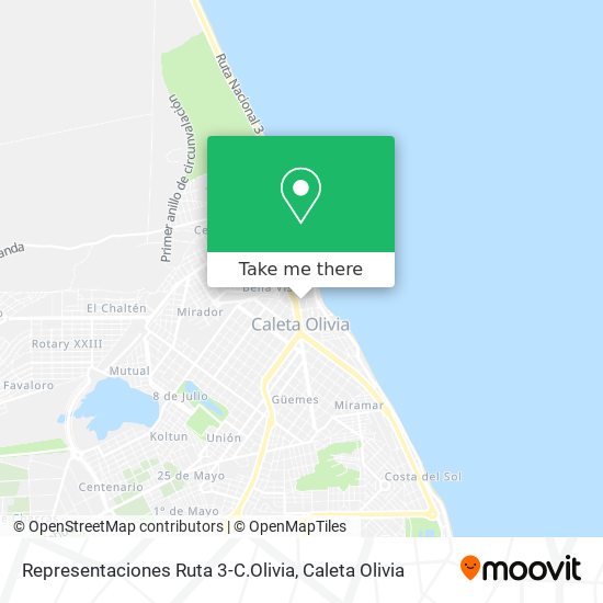 Mapa de Representaciones Ruta 3-C.Olivia