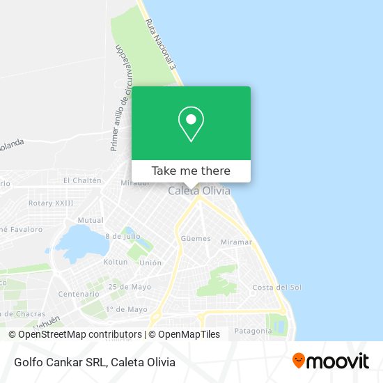 Mapa de Golfo Cankar SRL