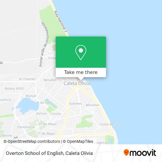 Mapa de Overton School of English