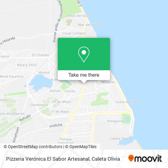 Mapa de Pizzeria Verónica El Sabor Artesanal
